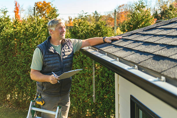 Professional Roofing technician working in Meredith, NH